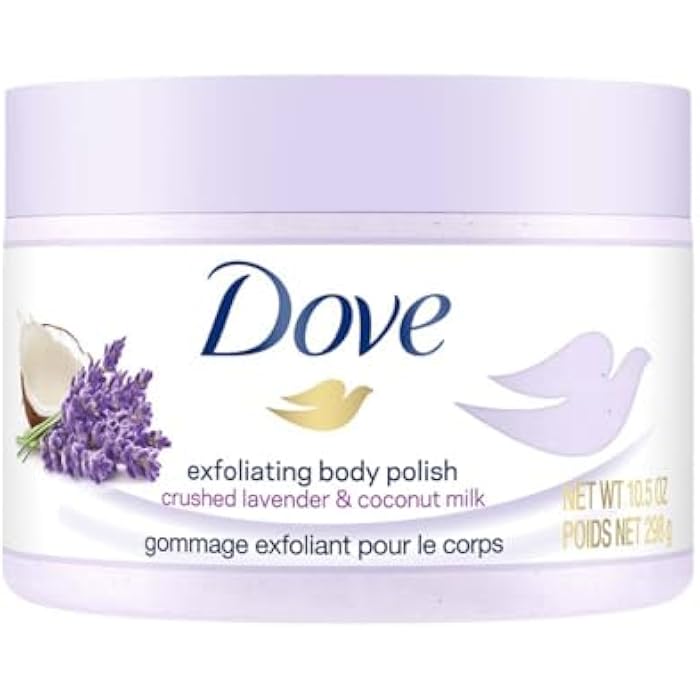 Dove Exfoliating Body Polish Crushed Lavender & Coconut Milk, 10.5 oz - Image 1